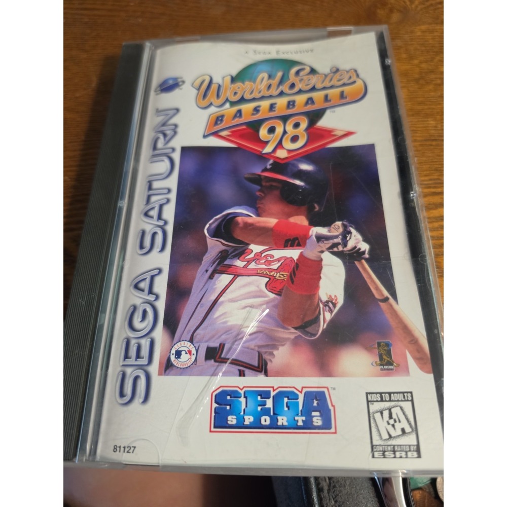 SEGA Sega Saturn - World Series Baseball 98 Baseball‎ Sports Game Disc w/ Case